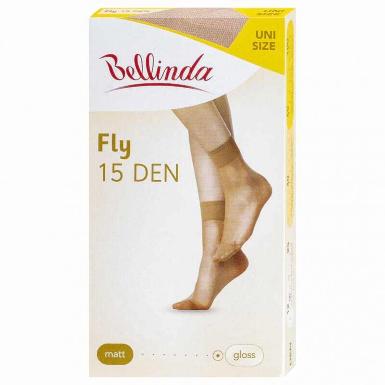 Dámske hodvábne ponožky FLY SOCKS 15 DEN