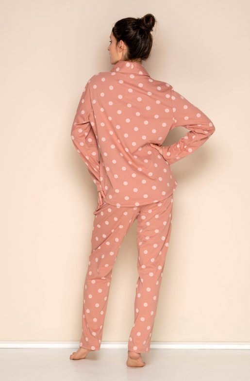 Dámské bavlněné pyžamo Apricot Dotties