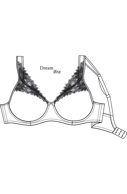 Čipkovaná bezšvová podprsenka DreamBra Ibis