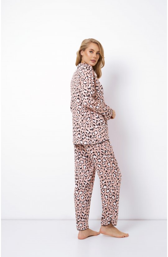 Dvojdielne dámske pyžamo Valencia s leopardím vzorom