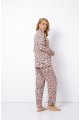 Dvoudílné dámské pyžamo Valencia s leopardím vzorem