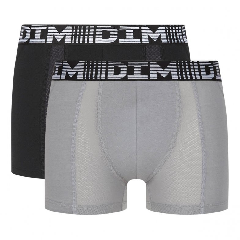 Pánské boxerky DIM COTTON 3D FLEX AIR - balení 2 ks
