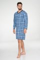 Bavlnená pánska nočná košeľa s dlhým rukávom Mens Cubes