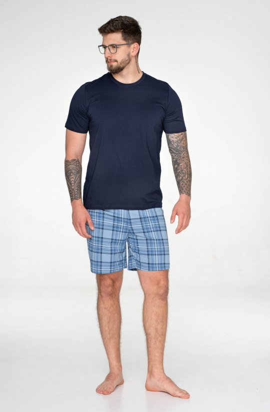 Bavlněné pánské pyžamo Mens Cubes