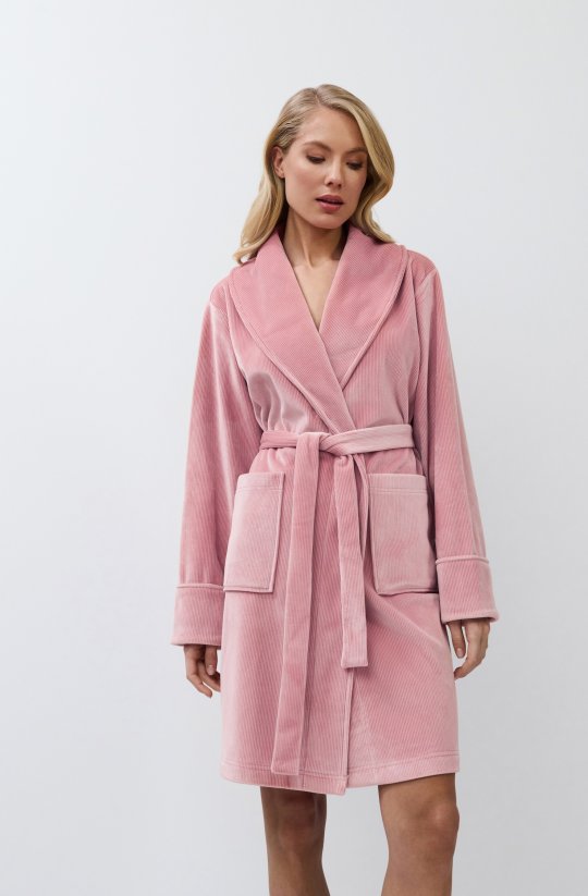 Žebrovaný dámský župan Vea