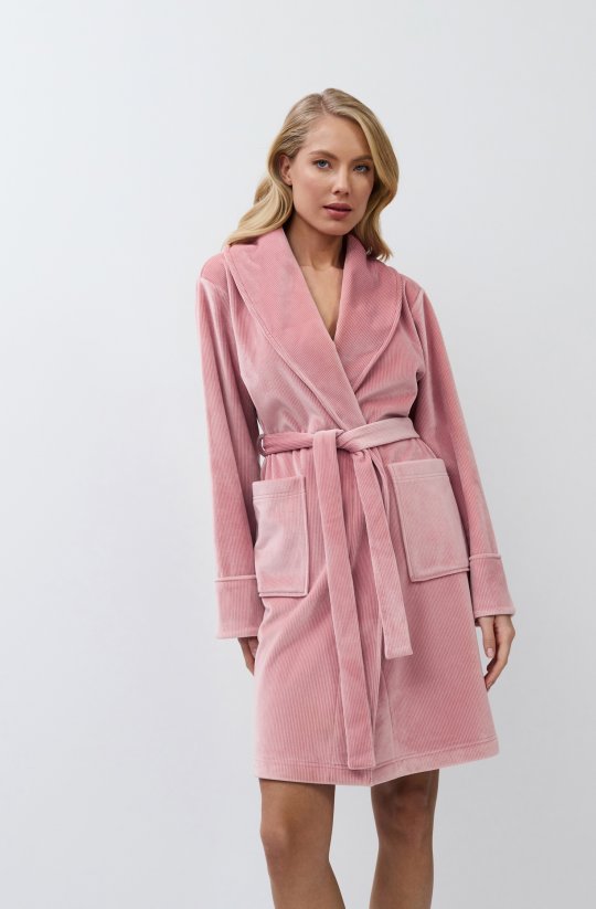 Žebrovaný dámský župan Vea