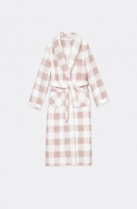 Plyšový kockovaný župan Laurenna