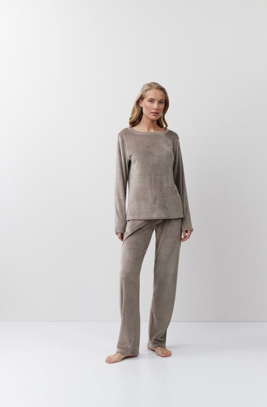 Pohodlná žebrovaná domácí souprava Capucine