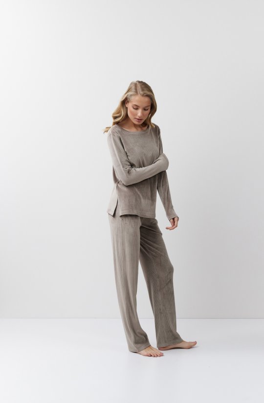 Pohodlná žebrovaná domácí souprava Capucine