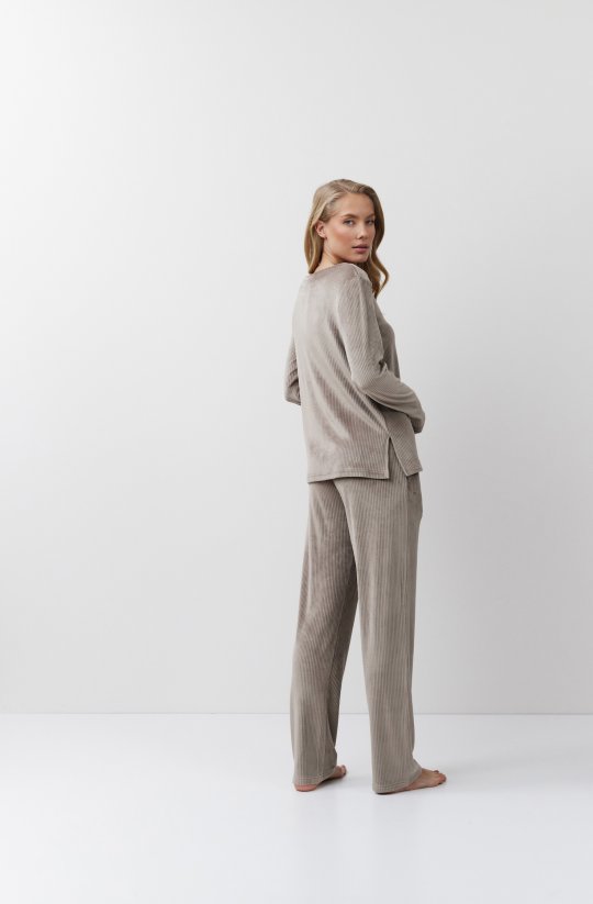 Pohodlná žebrovaná domácí souprava Capucine