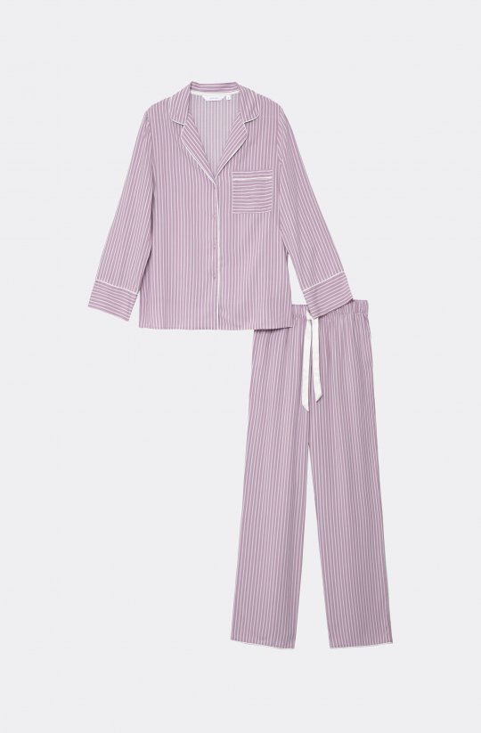 Proužkované pyžamo Margareth pánského střihu
