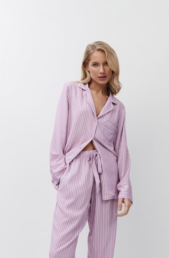 Prúžkované pyžamo Margareth pánskeho strihu