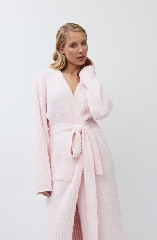 Plyšový pruhovaný župan Jessica