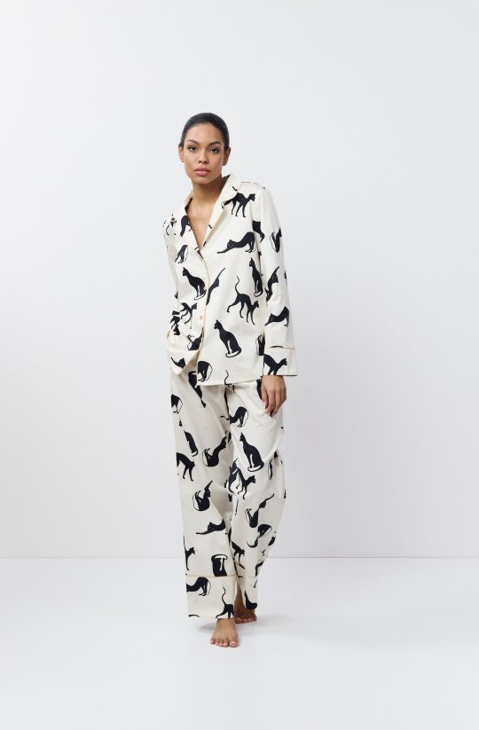 Dámské bavlněné pyžamo Nyra s potiskem