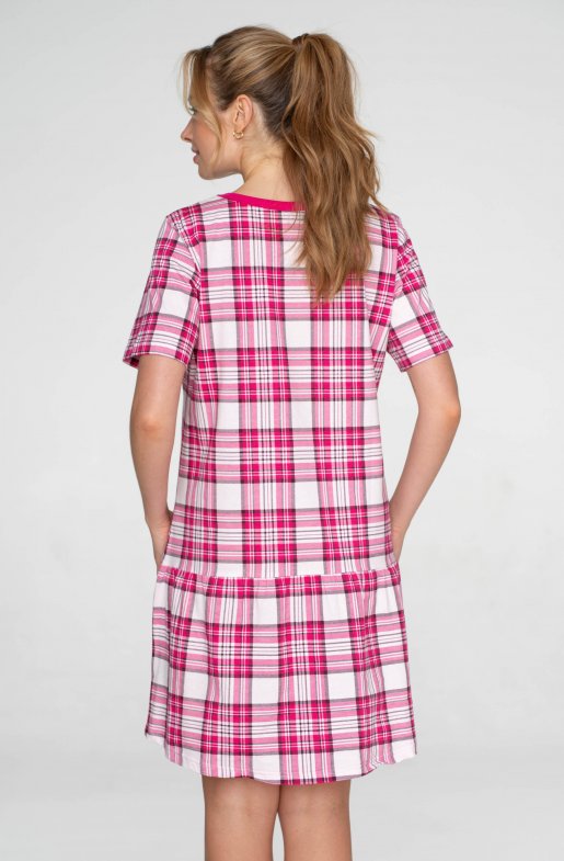 Noční košile se sukýnkou Pink Cubes