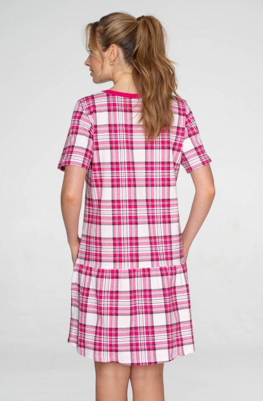 Nočná košeľa so sukienkou Pink Cubes