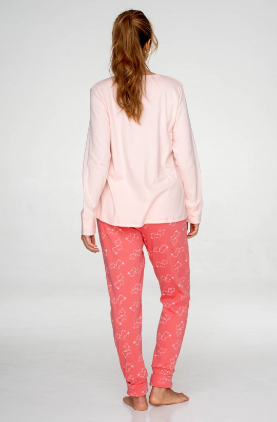 Dámské bavlněné pyžamo Dogs Pink