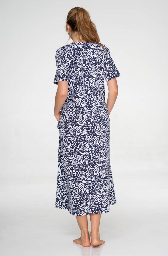 Bavlnené šaty / nočné košele s krátkym rukávom Blue Meadow