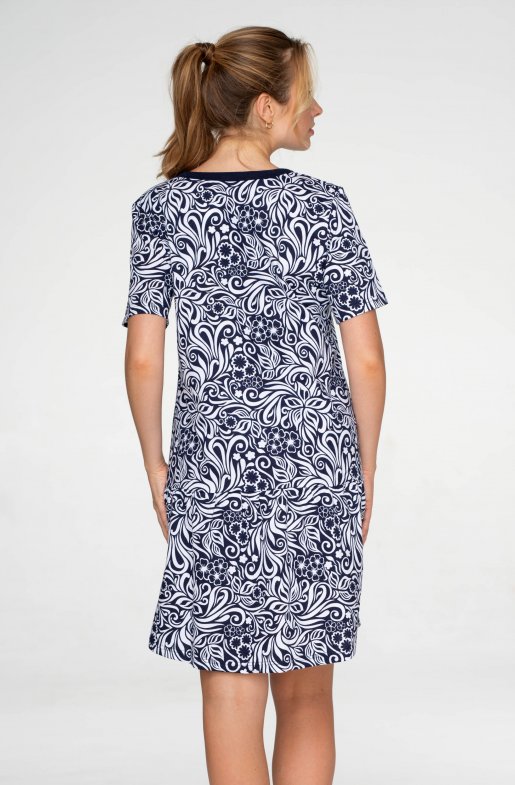 Dámská noční košile s kapsami Blue Meadow