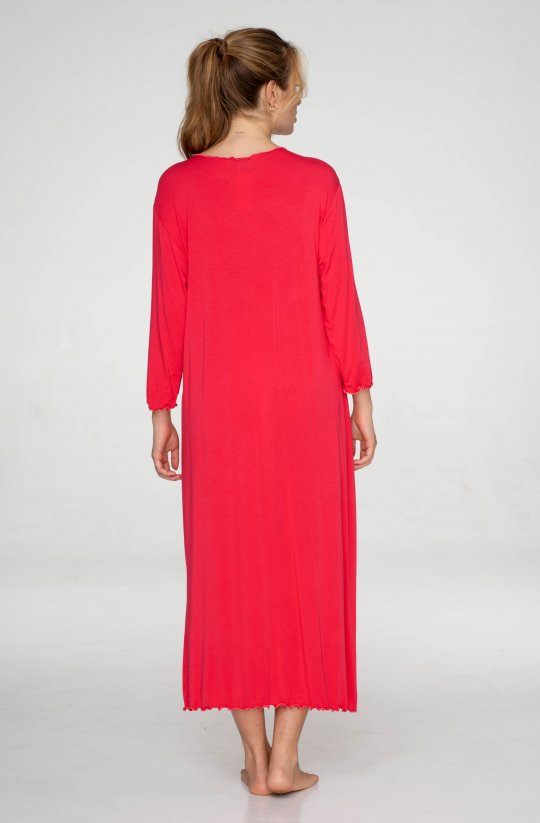 Prodloužená noční košile s dlouhým rukávem Corals