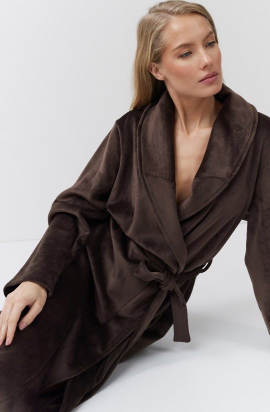 Dlhý župan s bočnými rázporkami Milene