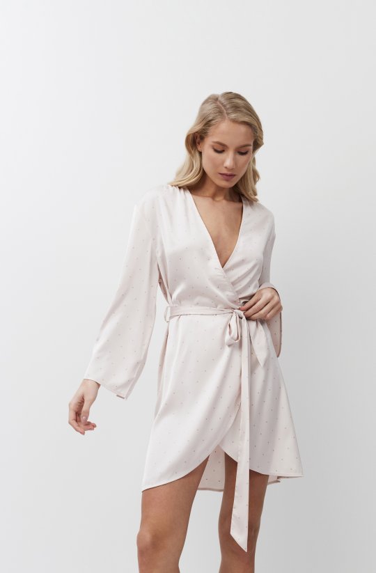 Dámsky župan Gwen s jemnými bodkami