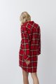 Dámska kockovaná nočná košeľa Bell