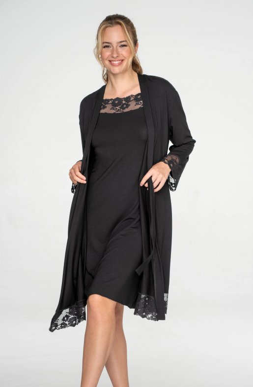 Dámsky župan Desire s čipkou