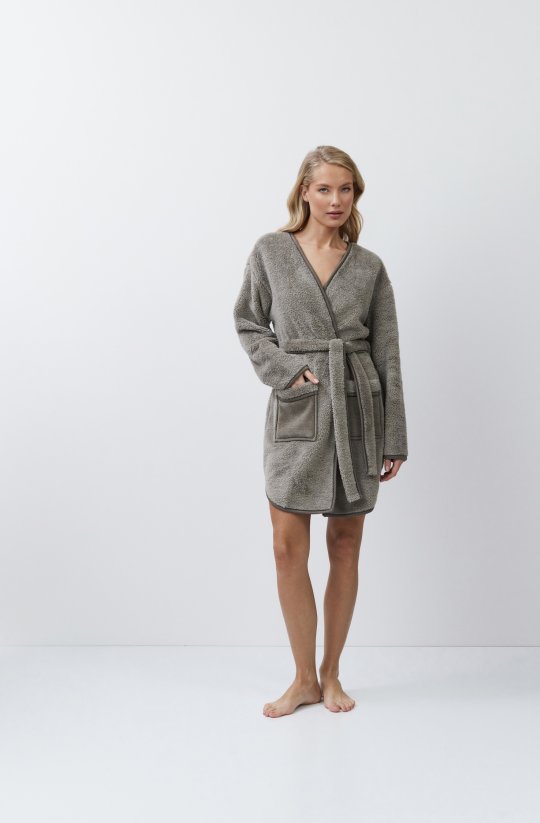 Kabátkový župan bez límce Eline