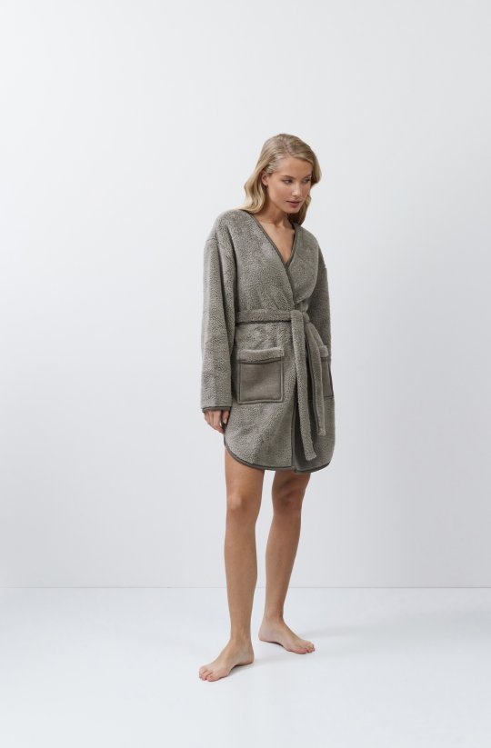 Kabátkový župan bez límce Eline