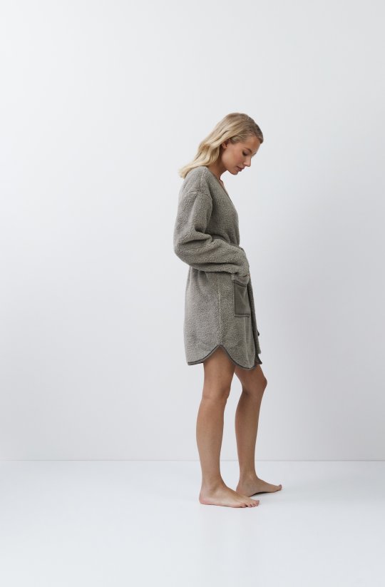 Kabátkový župan bez goliera Eline