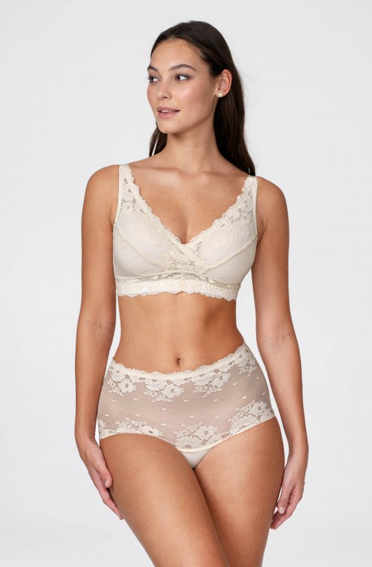 Nohavičky s vysokým čipkovým pásom Desire