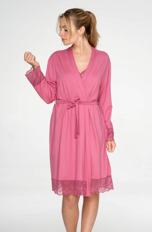 Dámsky župan s čipkou Hyacinth