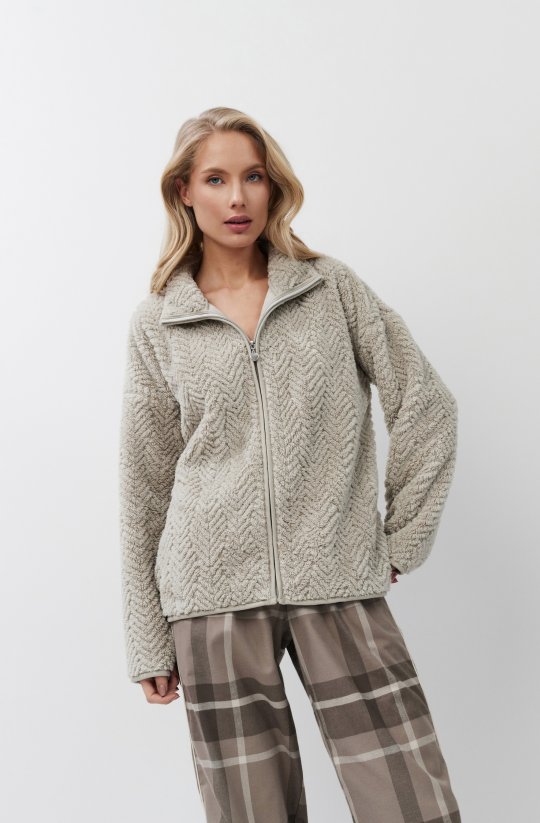 Zateplená mikina Ela so zimným vzorom