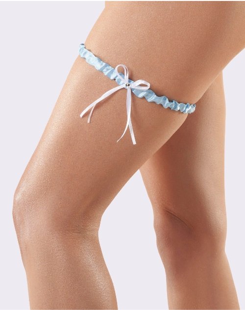 Svatební tylový podvazek