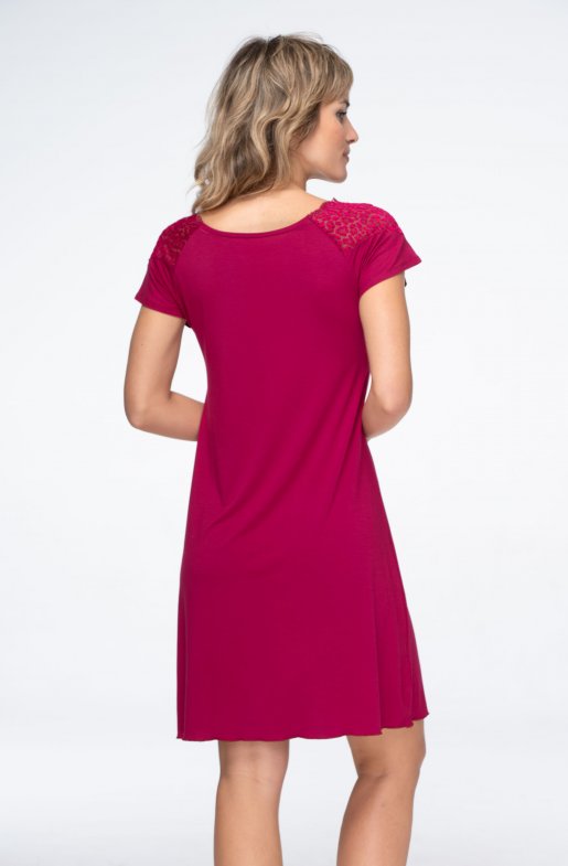 Nočná košeľa Passion s lodičkovým výstrihom