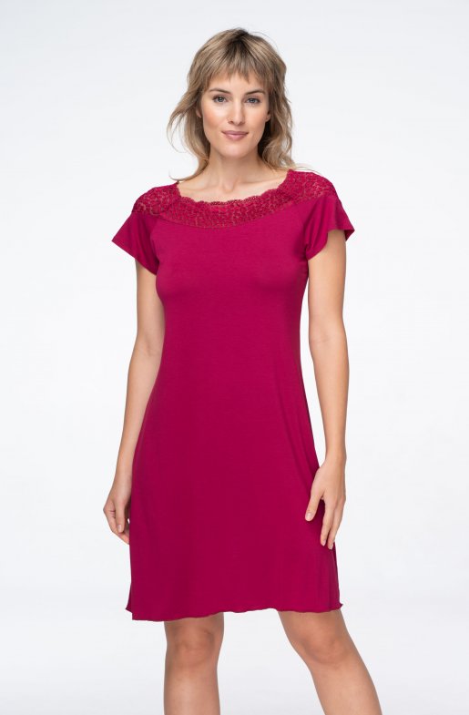 Noční košile Passion s lodičkovým výstřihem