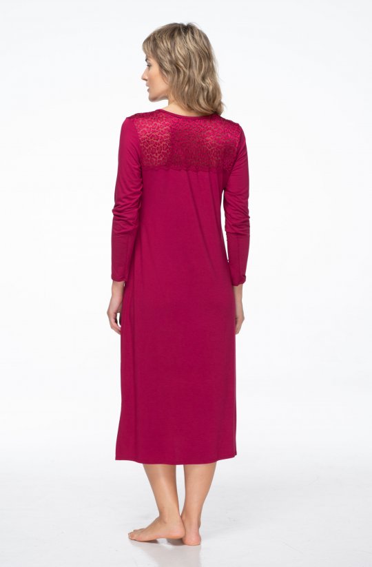 Nočná košeľa Passion s čipkovým chrbtom