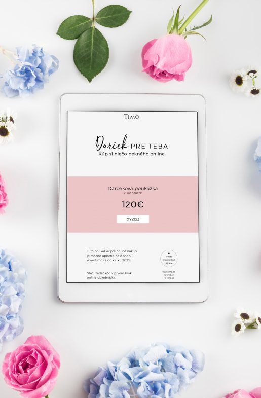 Elektronický darčekový poukaz pre nákup na e-shope